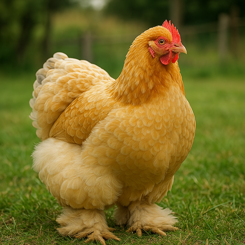 kočinka, cochin sliepka, veľké plemeno, okrasná hydina, kvokavé plemeno, materská sliepka