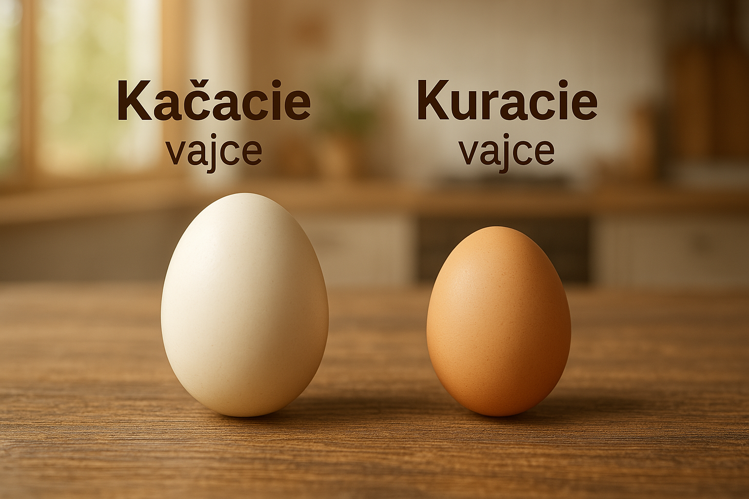 Porovnanie vajec